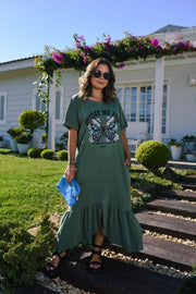 Vestido Babado Butterfly