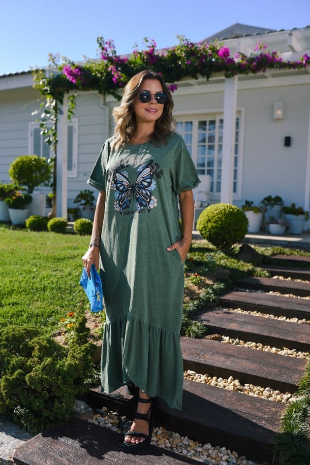 Vestido Babado Butterfly