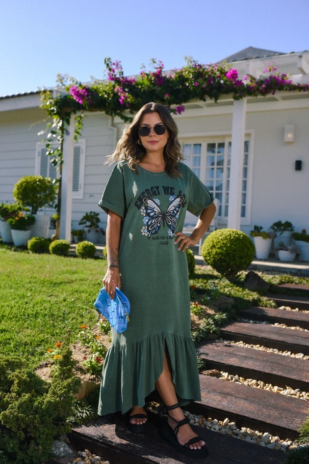 Vestido Babado Butterfly