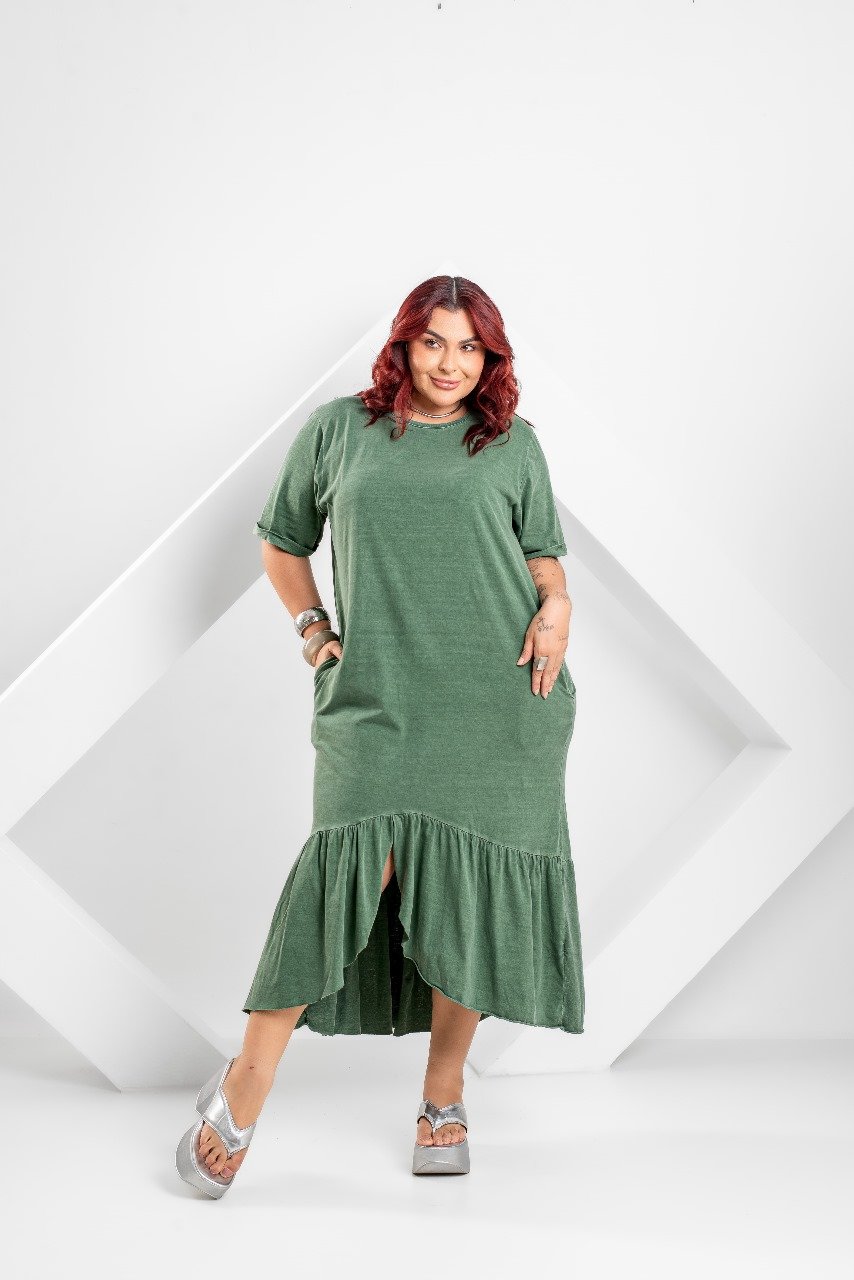 Vestido Estonado Greece Plus