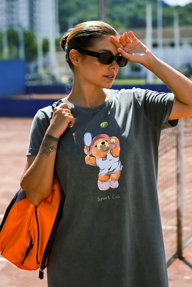 Vestido Midi Urso Tenis
