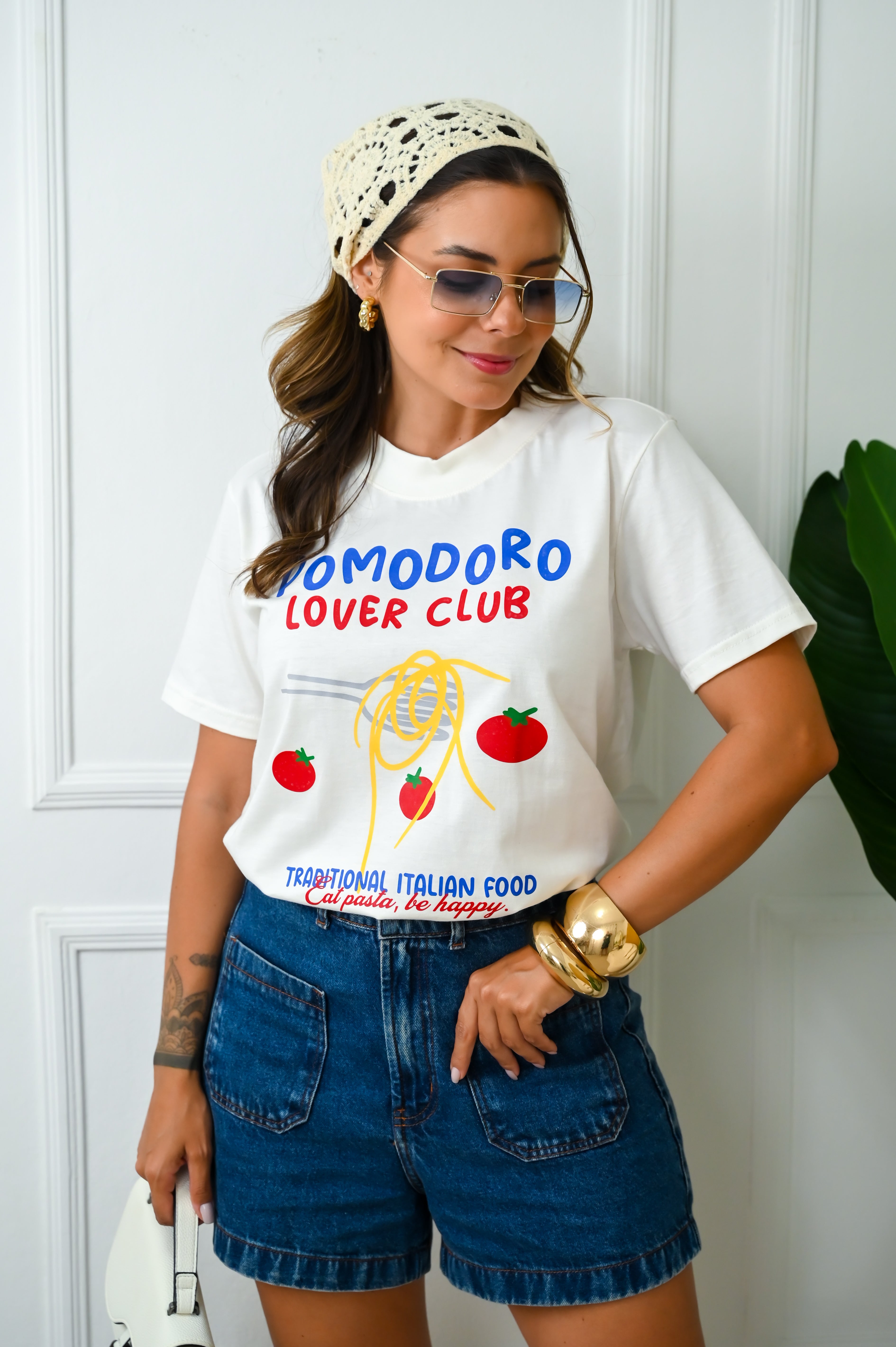 Blusa meia malha Pomodoro