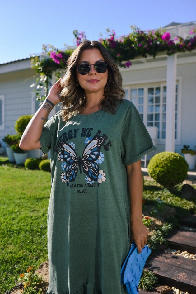 Vestido Babado Butterfly