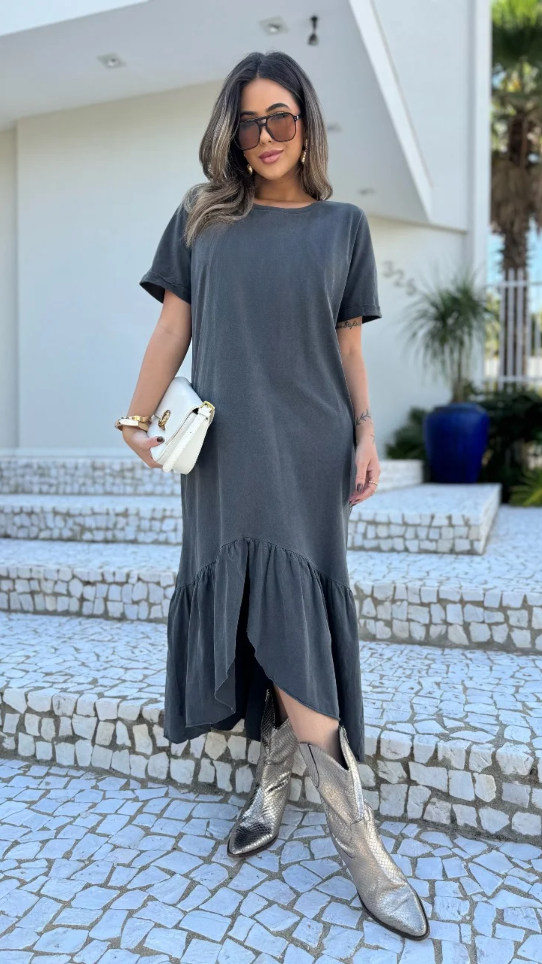 Vestido midi Greece